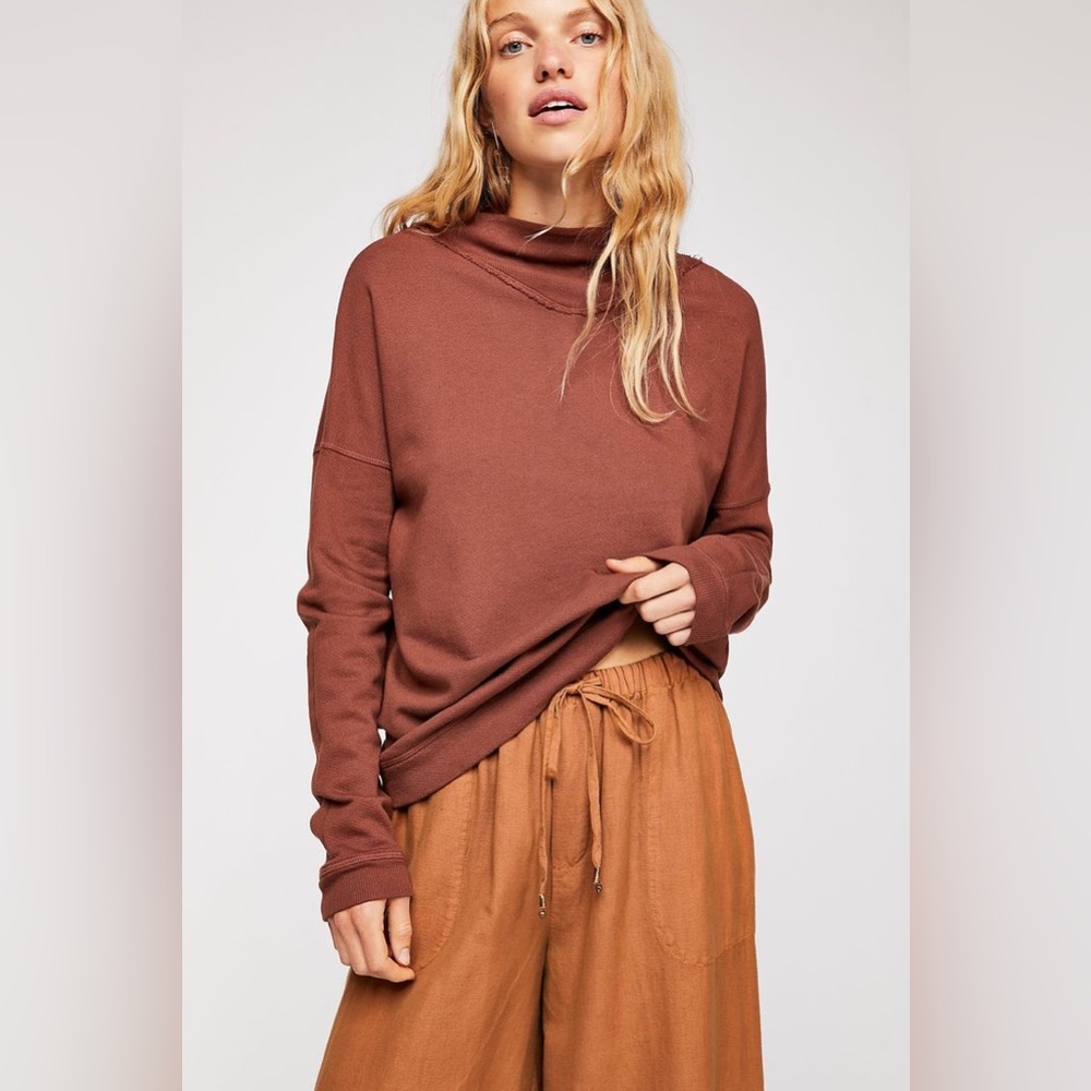 Free People x Mate the Label Sydney mock neck pullover